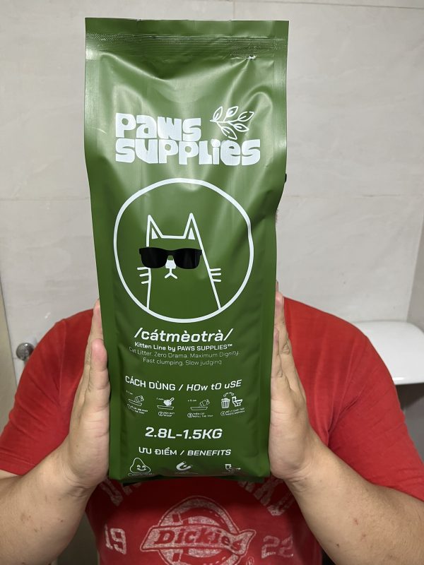 Cát mèo trà hạt nhỏ 2 L
