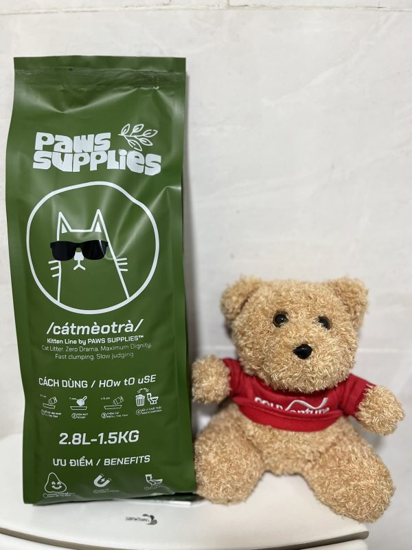 Cát mèo trà hạt nhỏ 2 L