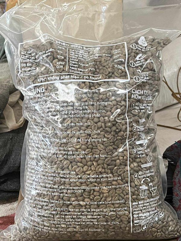 Cát mèo trà hạt nhỏ - 10L